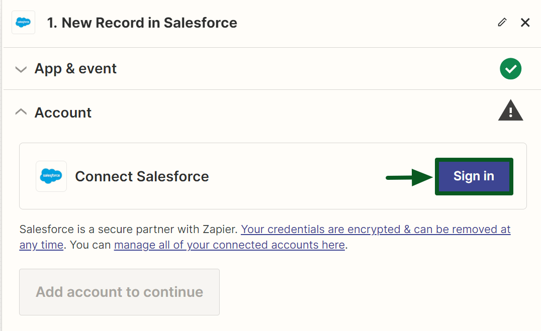 Step 03 Connect Your Salesforce Account